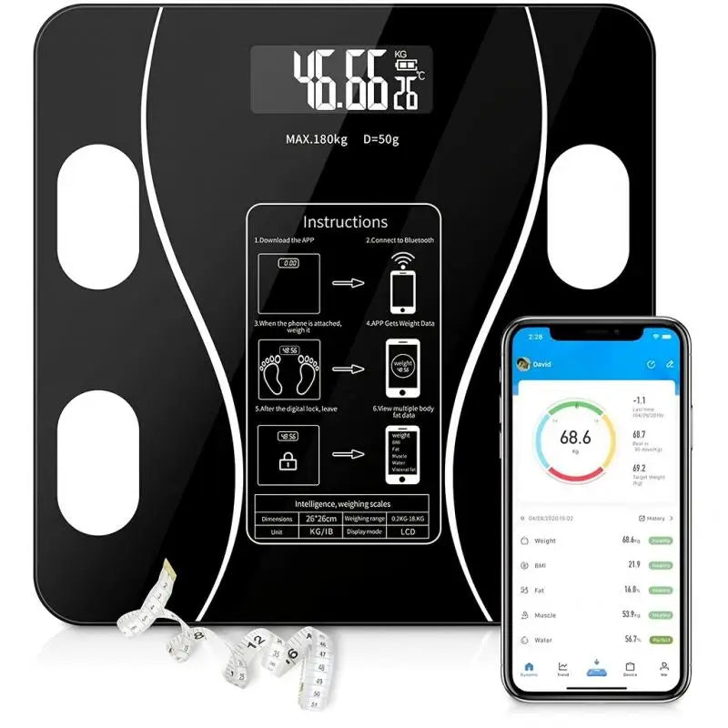 Smart Body Fat Scale – Digital Bluetooth Weight & Composition Analyzer
