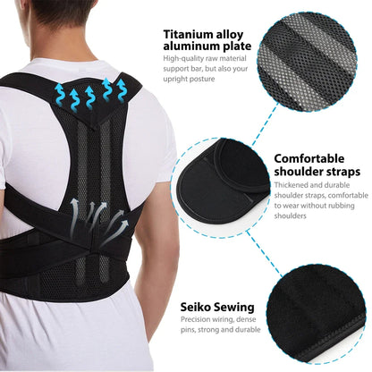 Adjustable Unisex Posture Corrector Brace