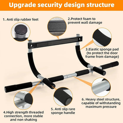 Portable Doorway Pull-Up Bar – No Drilling, No Hassle